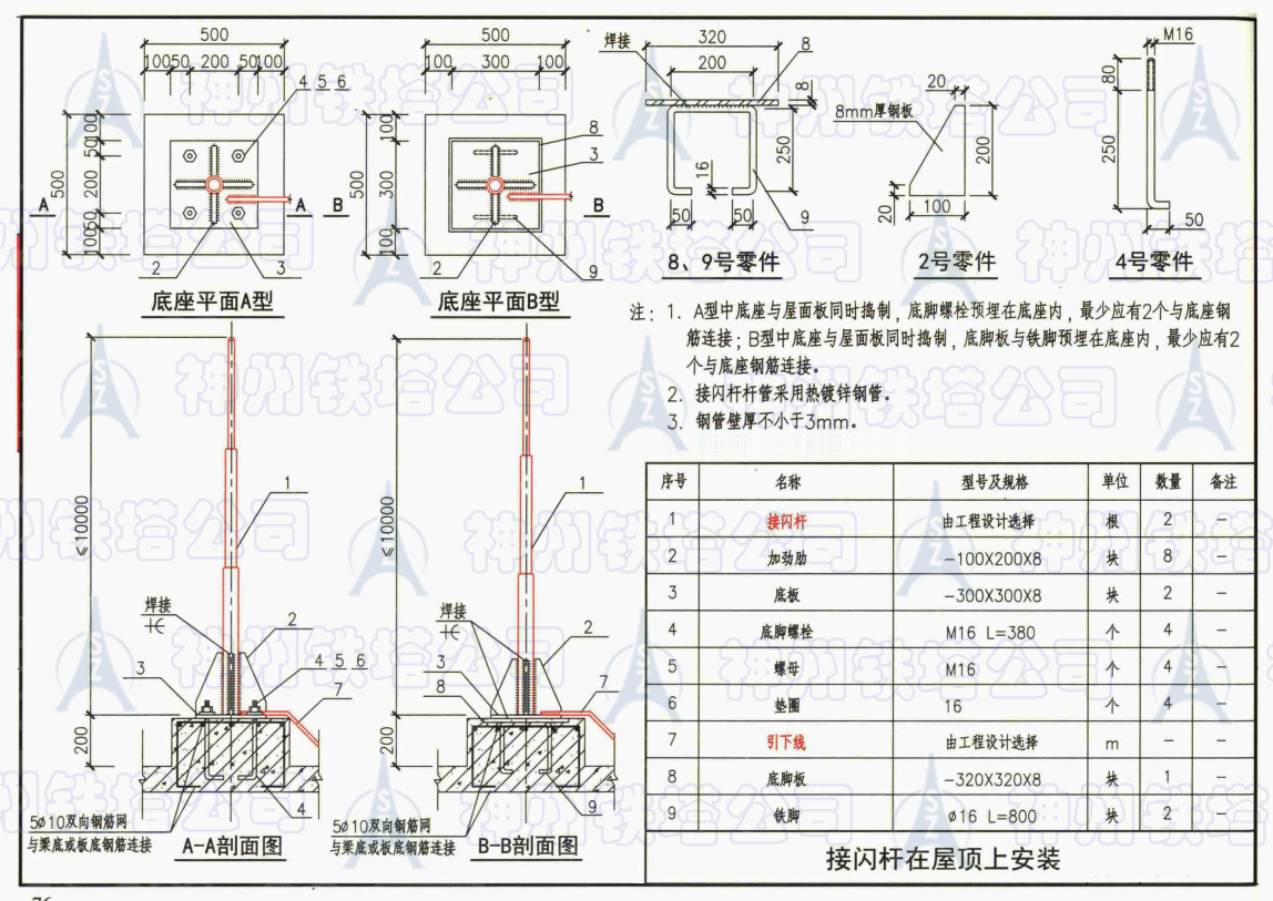 接闪杆在屋顶上安装－.jpg